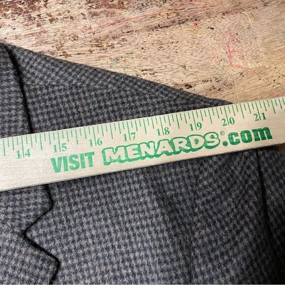 Jos A Bank Traveler’s‎ Collection Men's Beige Black Check Camel Hair Blazer 48R - Picture 4 of 12
